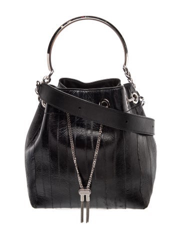 Leather Bon Bon Bucket bag