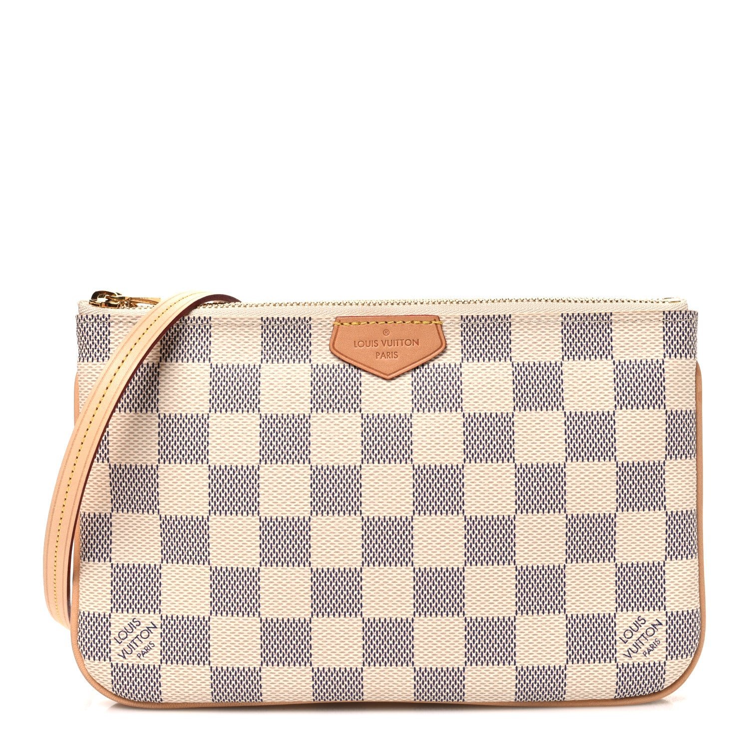 Louis Vuitton Damier Azur Double Zip Pochette
