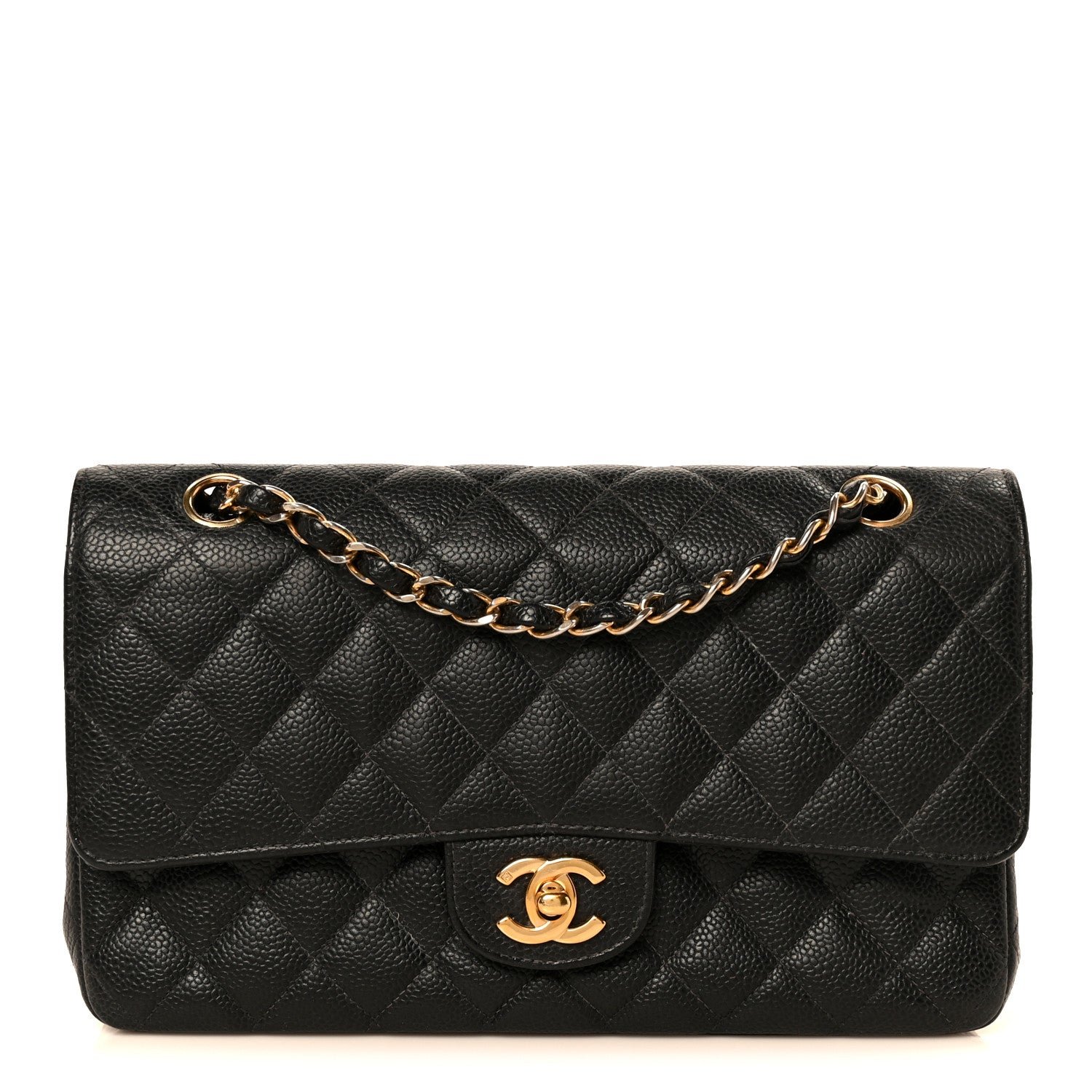 Chanel Caviar Quilted Medium Double Flap Black