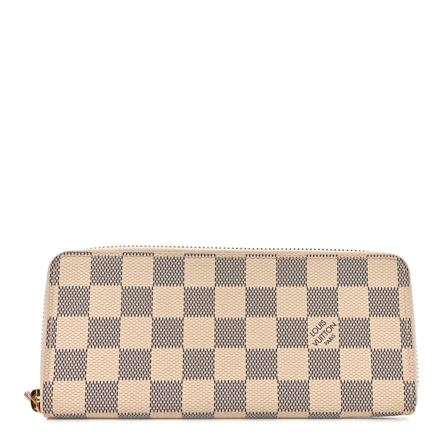Louis Vuitton Damier Azur Clemence Wallet Rose Ballerine
