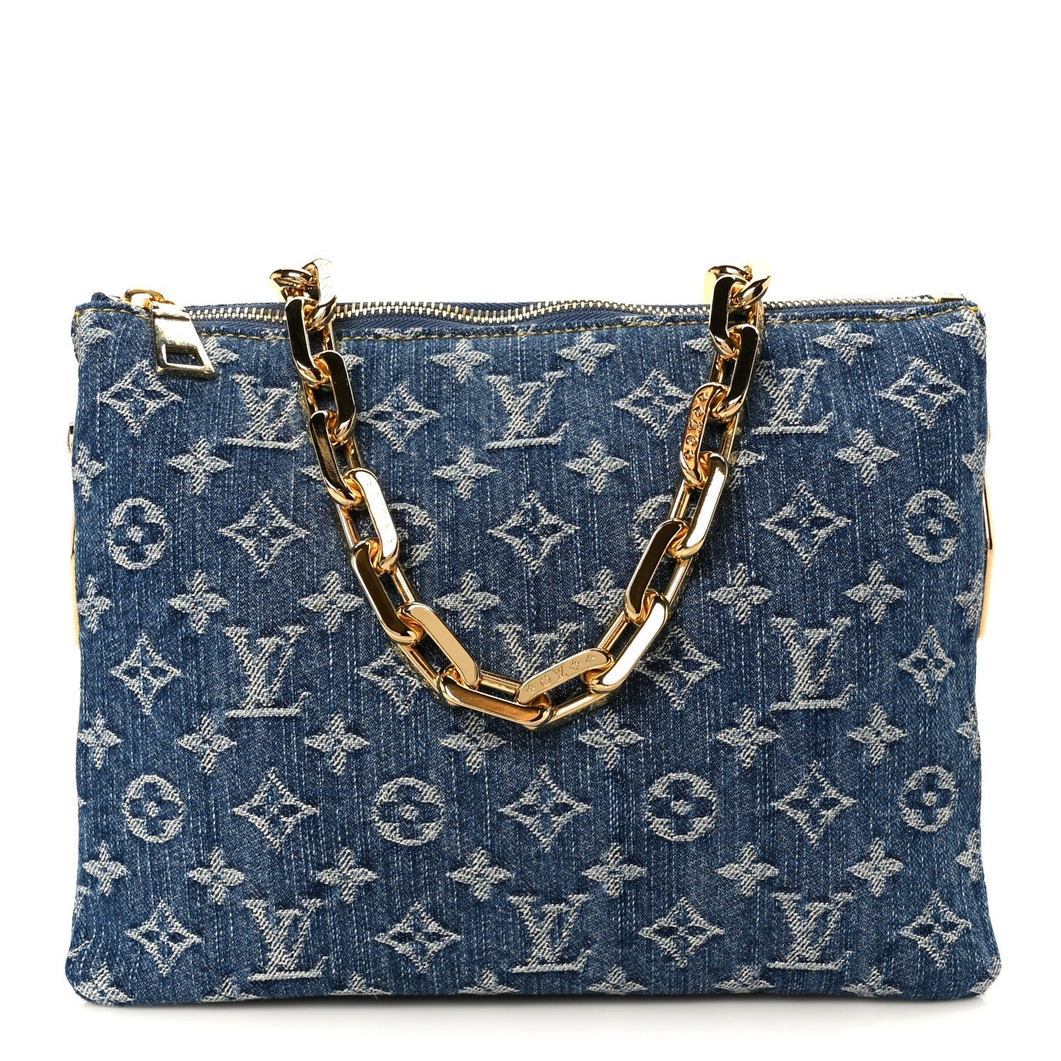 Louis Vuitton Monogram Denim Coussin PM Blue