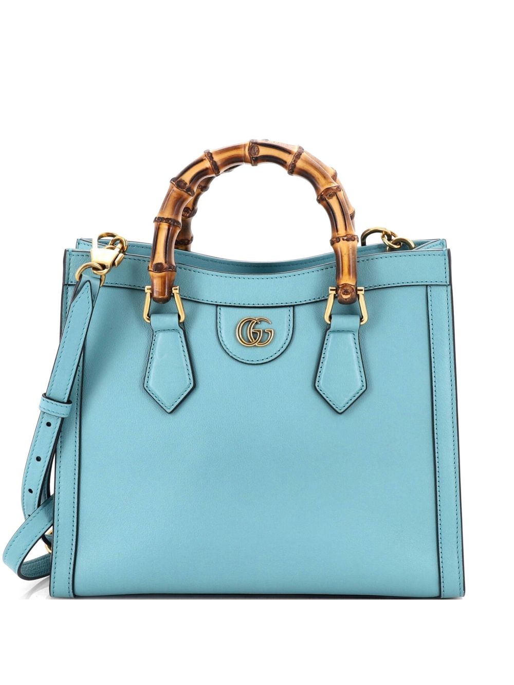 Diana NM Bamboo Handle Leather Small tote bag