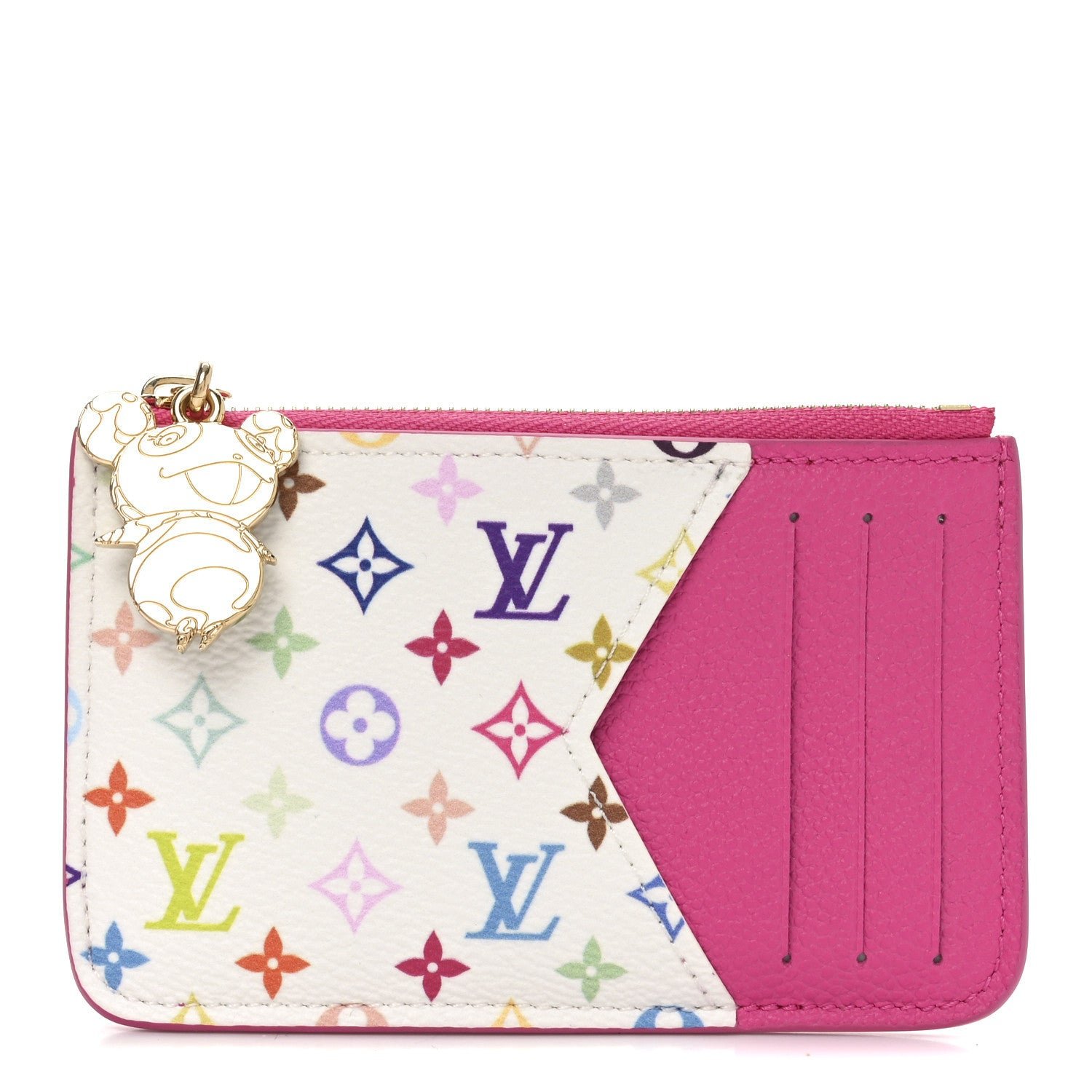 Louis Vuitton LV X TM Monogram Romy Card Holder Kawaii Pink