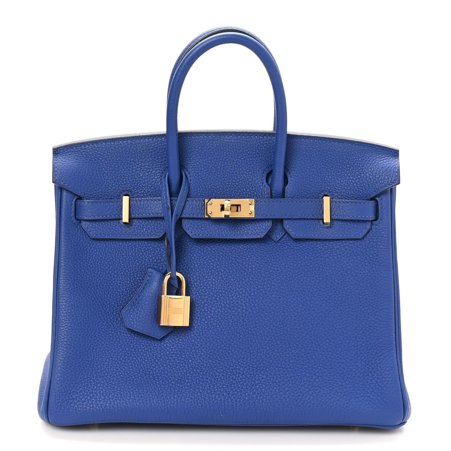 Hermes Togo Birkin 25 Bleu Electrique