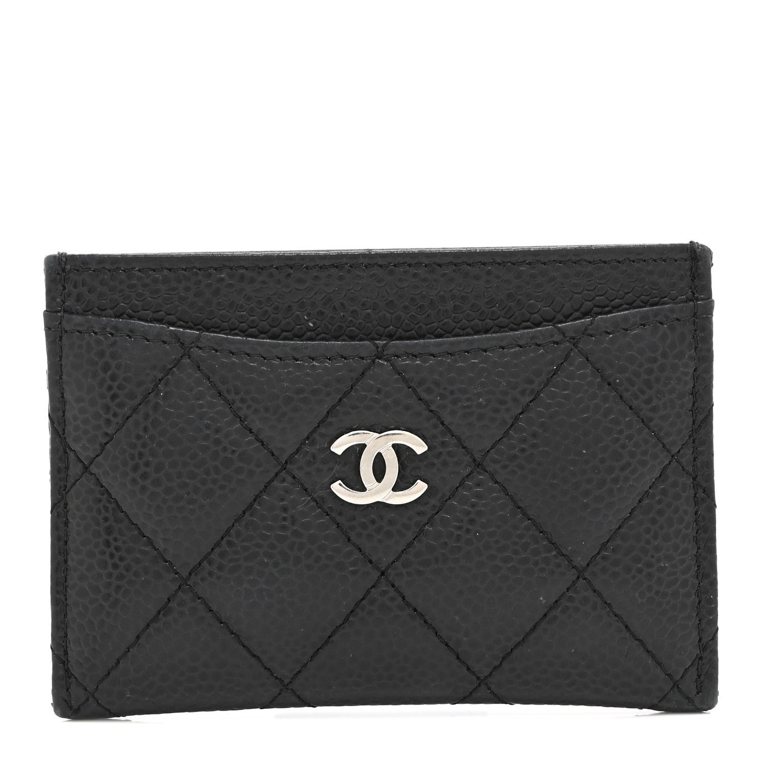 Chanel Caviar Quilted Card Holder Black