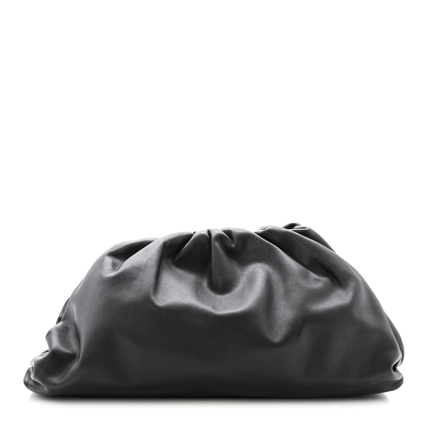 Bottega Veneta Smooth Butter Calf The Pouch Oversized Clutch Black