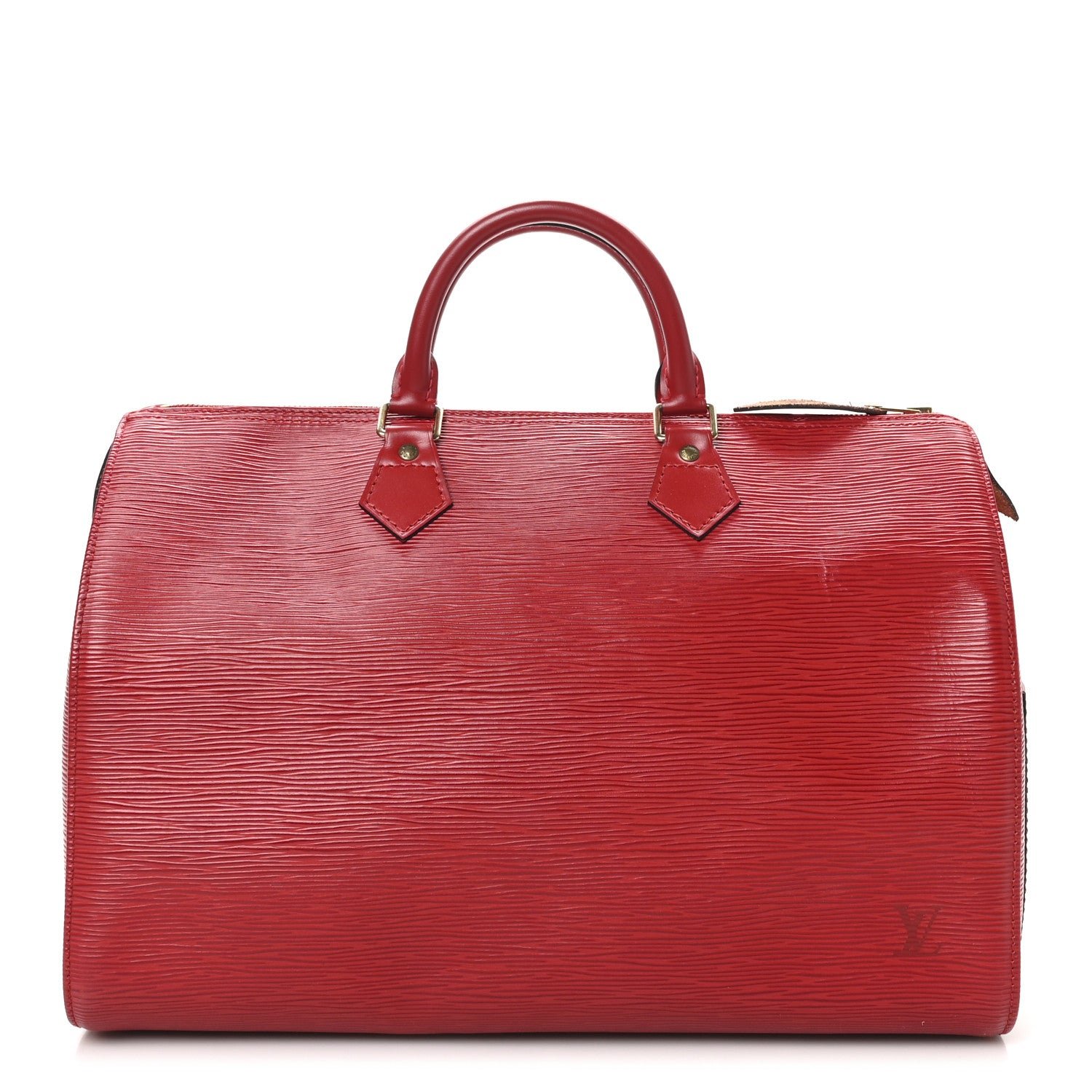 Louis Vuitton Epi Speedy 35 Castillan Red