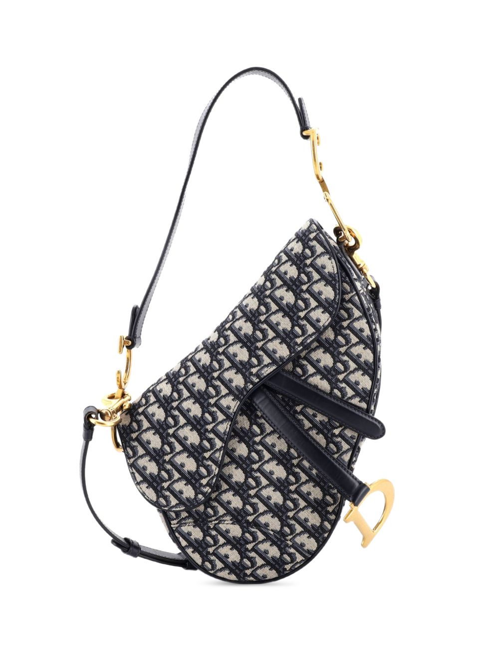 Saddle Handbag with Strap Oblique Canvas Medium shoulder bag
