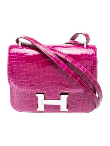 Shiny Alligator Mini Constance 18