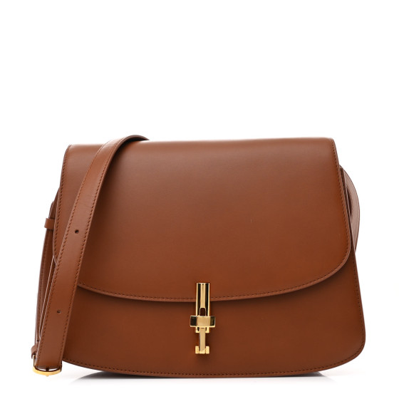 The Row Sleek Calfskin The Sofia 10 Crossbody Twany