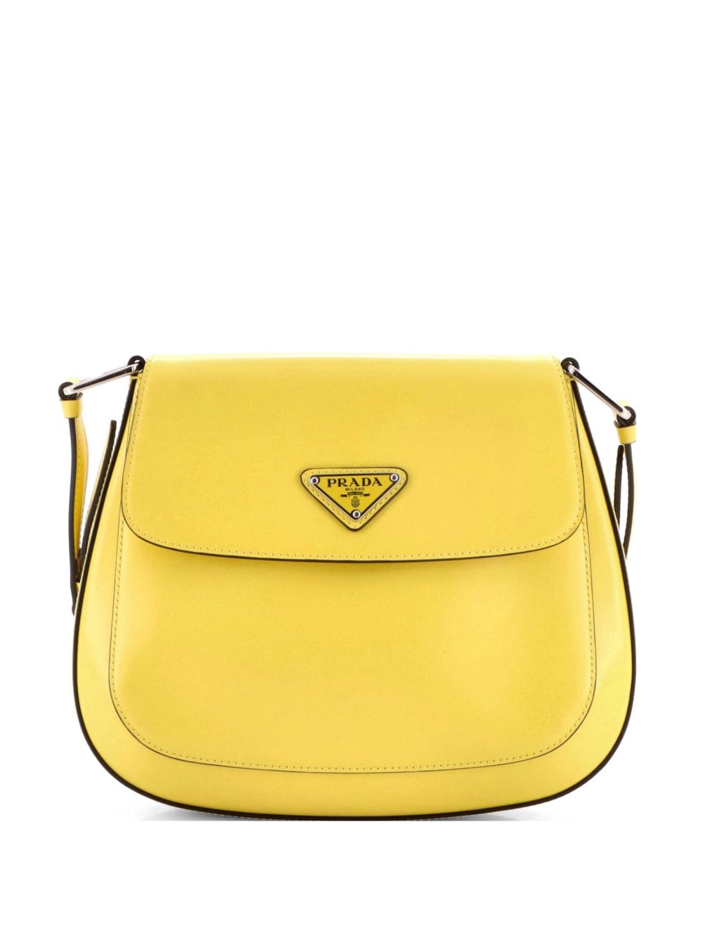 Prada Cleo Flap Shoulder Bag Spazzolato Leather Small hobo bag