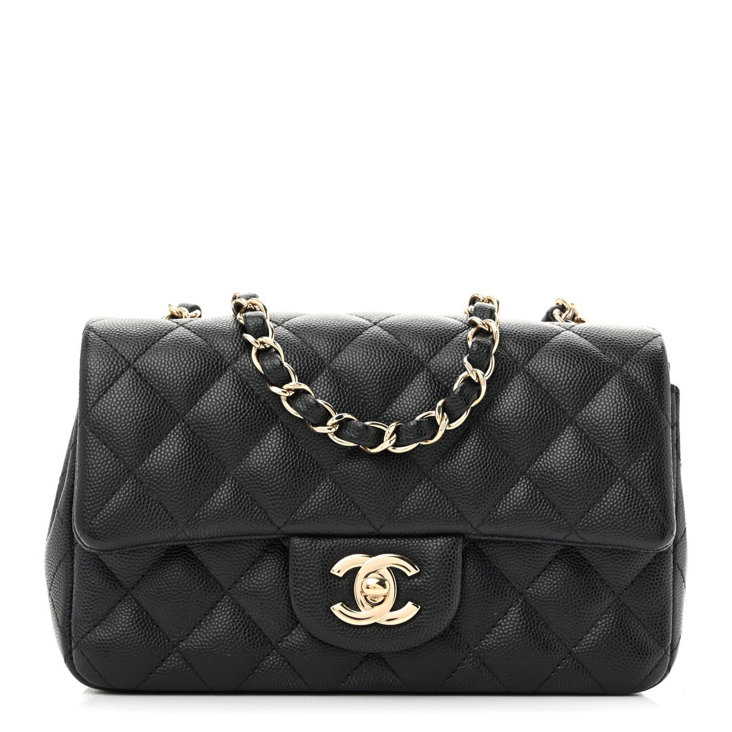 Chanel Caviar Quilted Mini Rectangular Flap Black