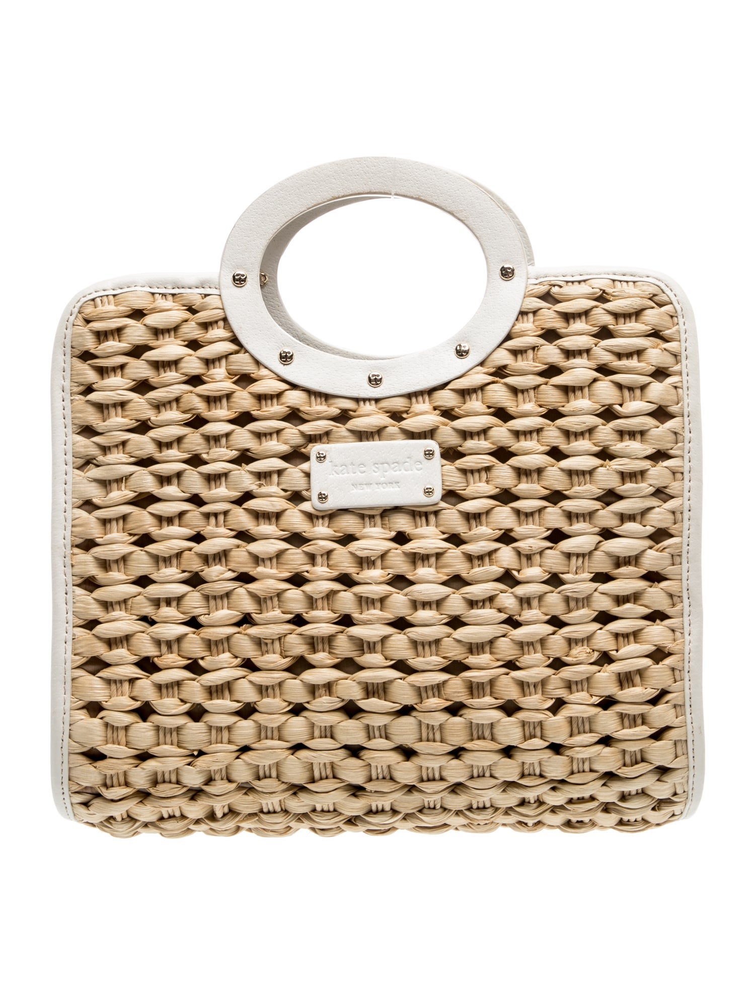 Straw Top Handle Bag