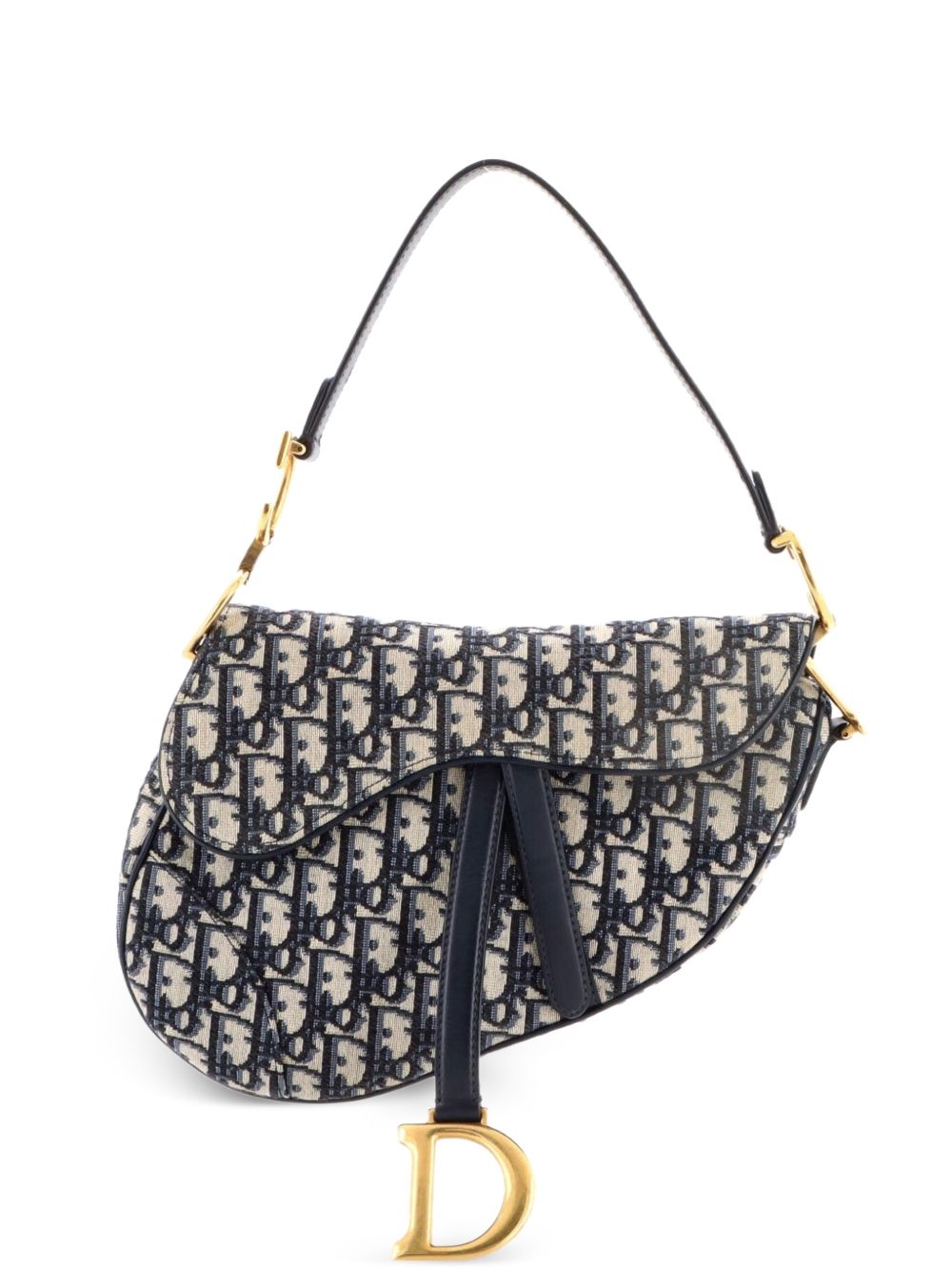 Dior Saddle Handbag Oblique Canvas Medium shoulder bag