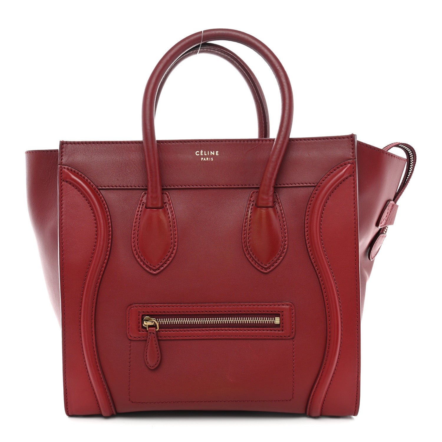 Celine Smooth Calfskin Mini Luggage Red