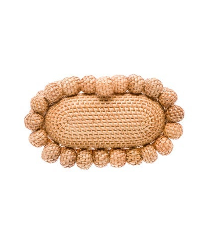 Cult Gaia Gaia Raffia Minaudiere