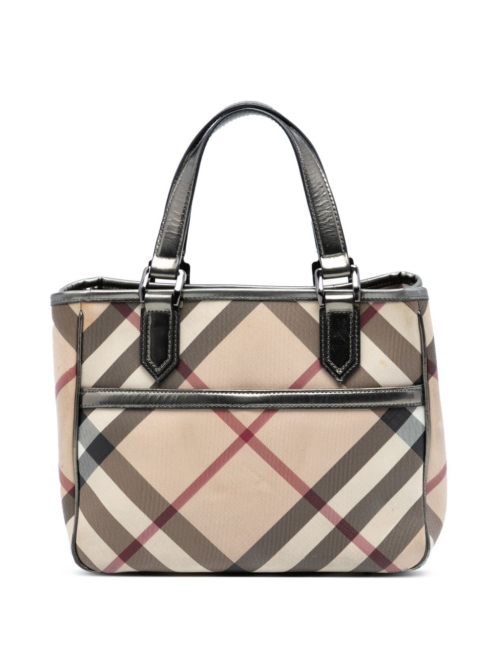 2000-2017 Supernova Check Coated Canvas tote bag