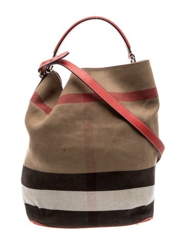 Exploded Check Bucket Bag