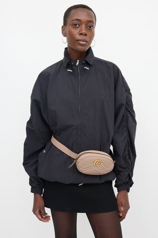 Matelassé Leather Marmont GG Belt Bag
