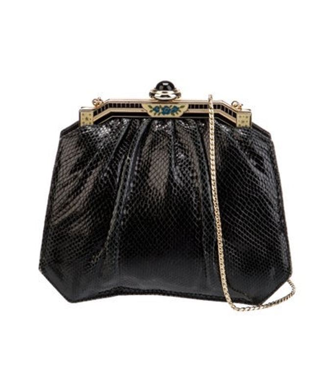Judith Leiber Leiber Embossed Leather Evening Bag