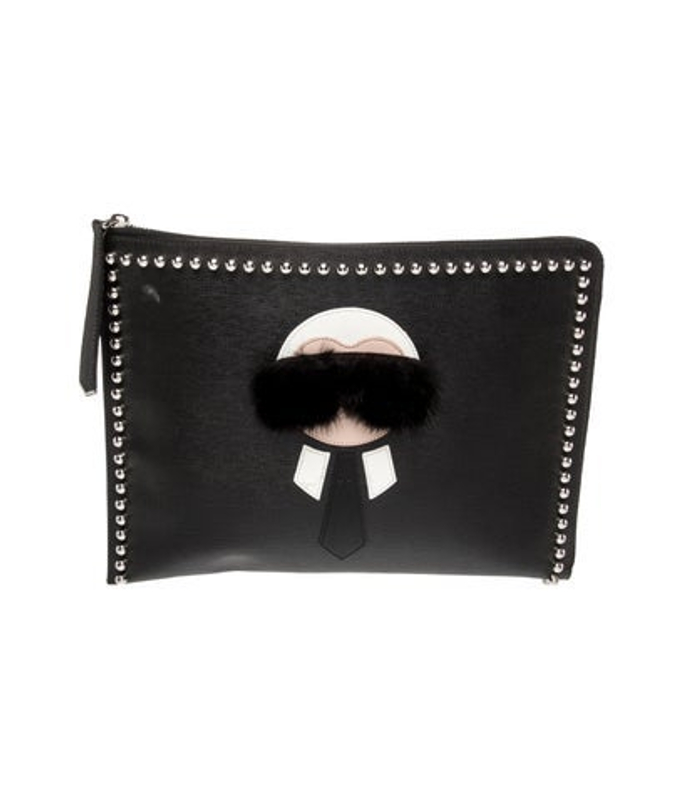 Fendi Leather Clutch
