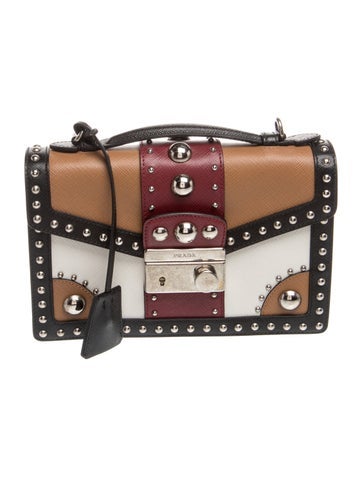 Saffiano Cuir Leather Top Handle Bag