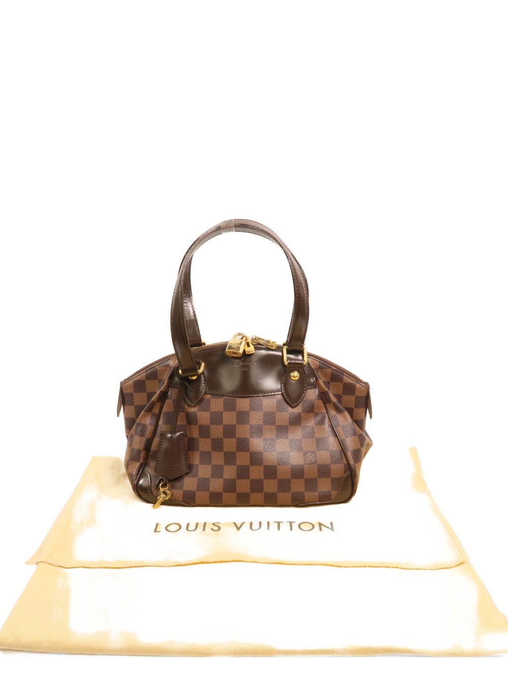 Verona PM Damier Ebene canvas tote bag