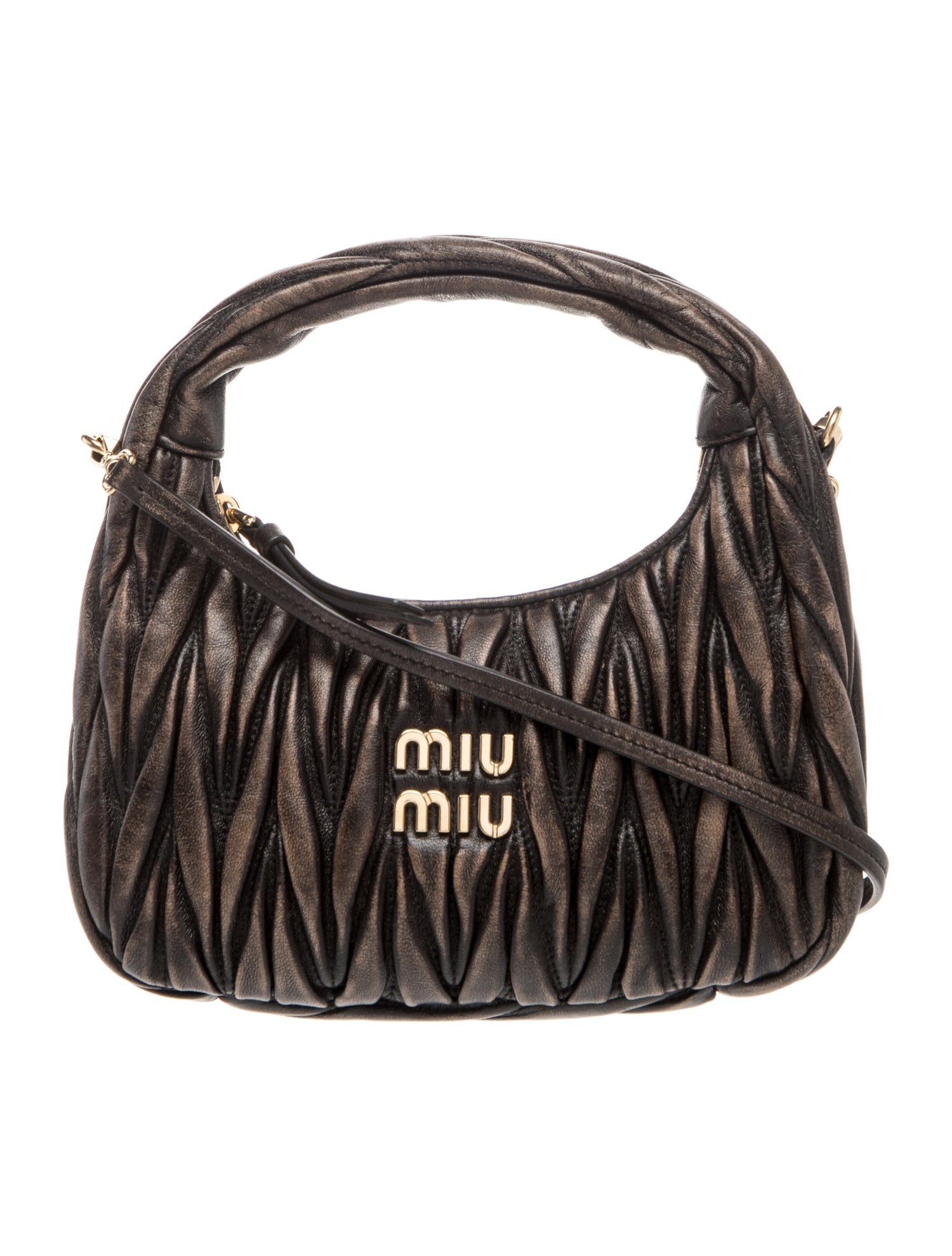 Leather Wander Matelassé Top-Handle Bag Small 2025