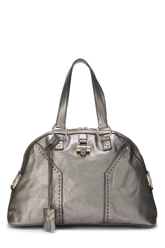 Silver Leather Muse Large