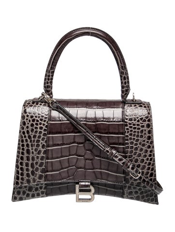 Embossed Leather Top Handle Bag 2023