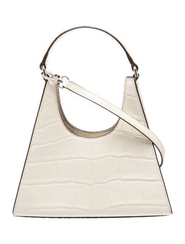 Embossed Leather Top Handle Bag