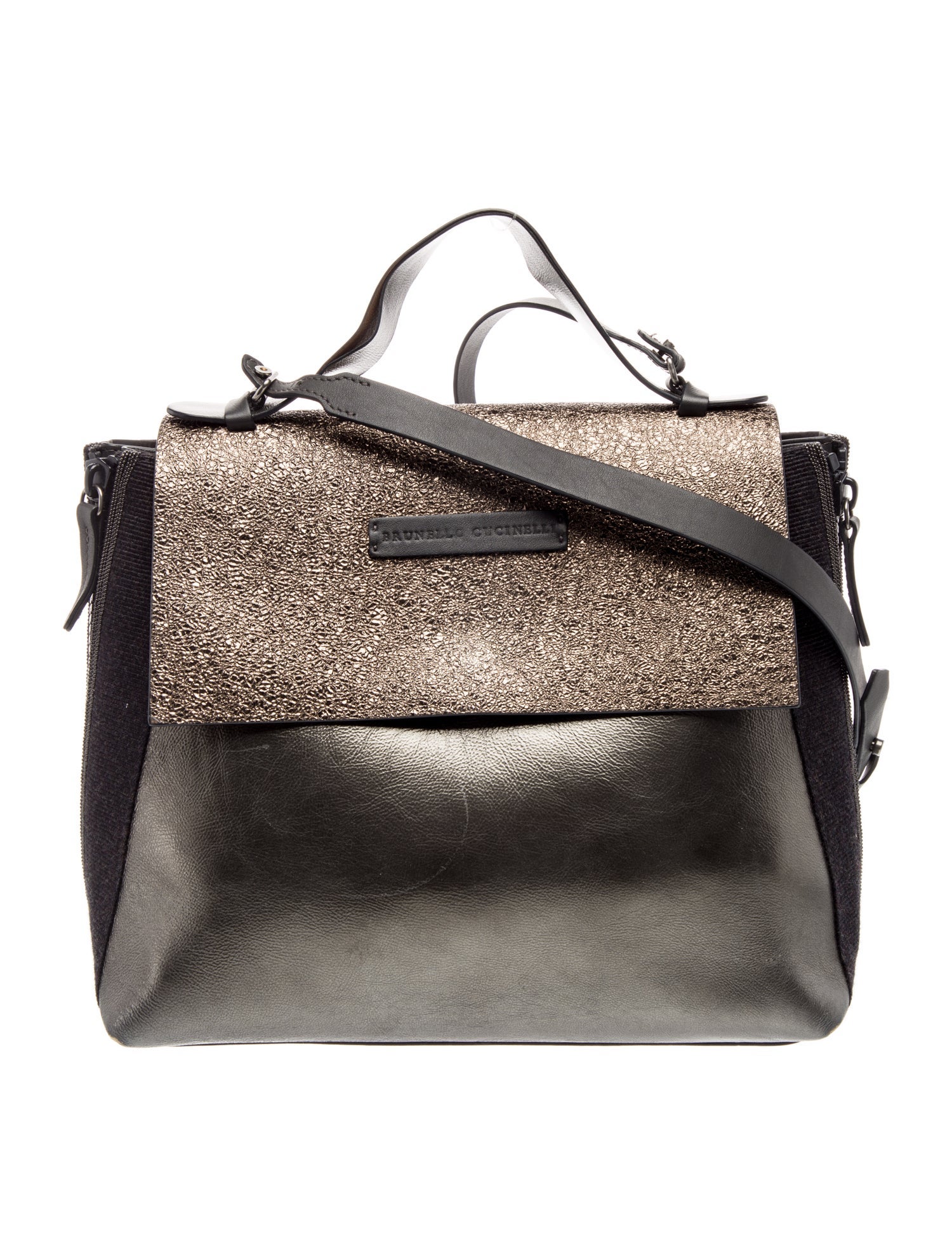 Leather Top Handle Bag