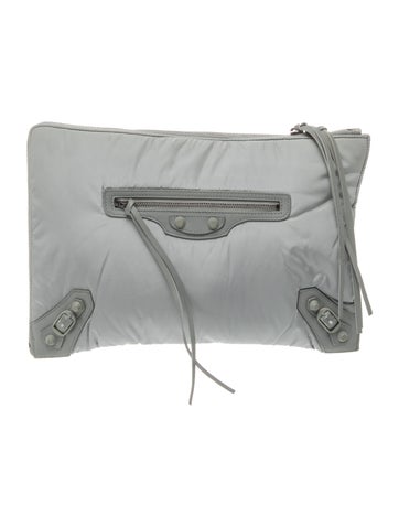 Balenciaga Nylon Motocross Clutch