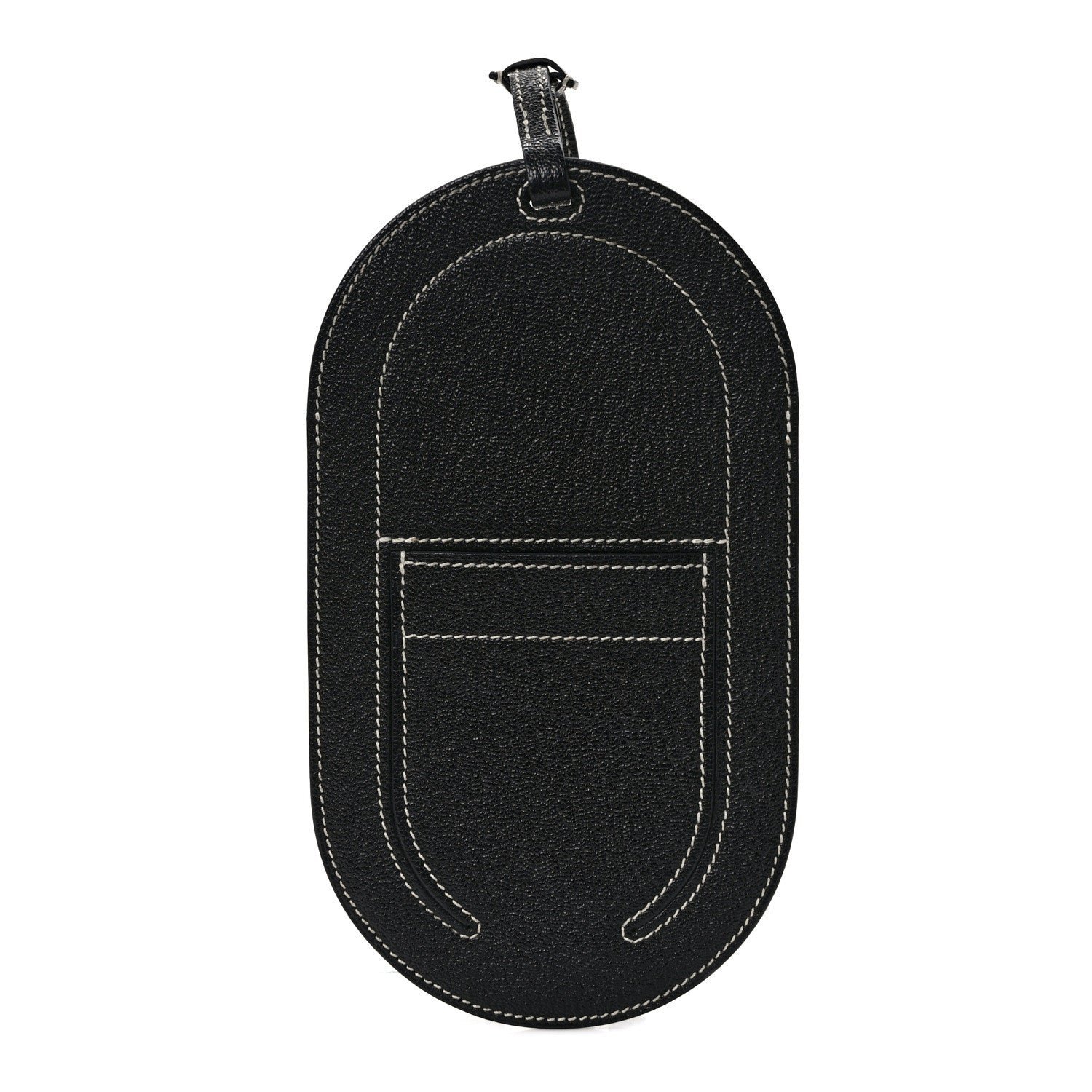 Hermes Chevre Mysore Verso In-The-Loop Phone To Go GM Case Black