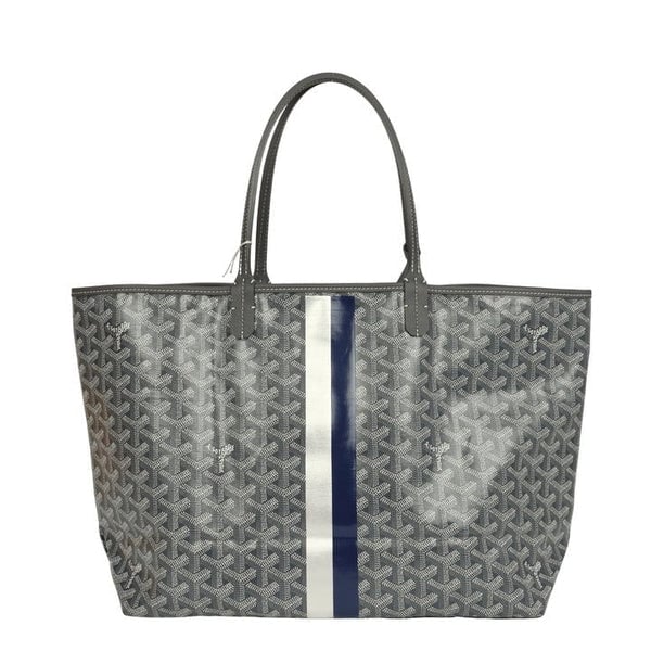 Goyard Goyard Goyardine Canvas Grey Hand-Painted Saint Louis PM Tote Palladium Hardware