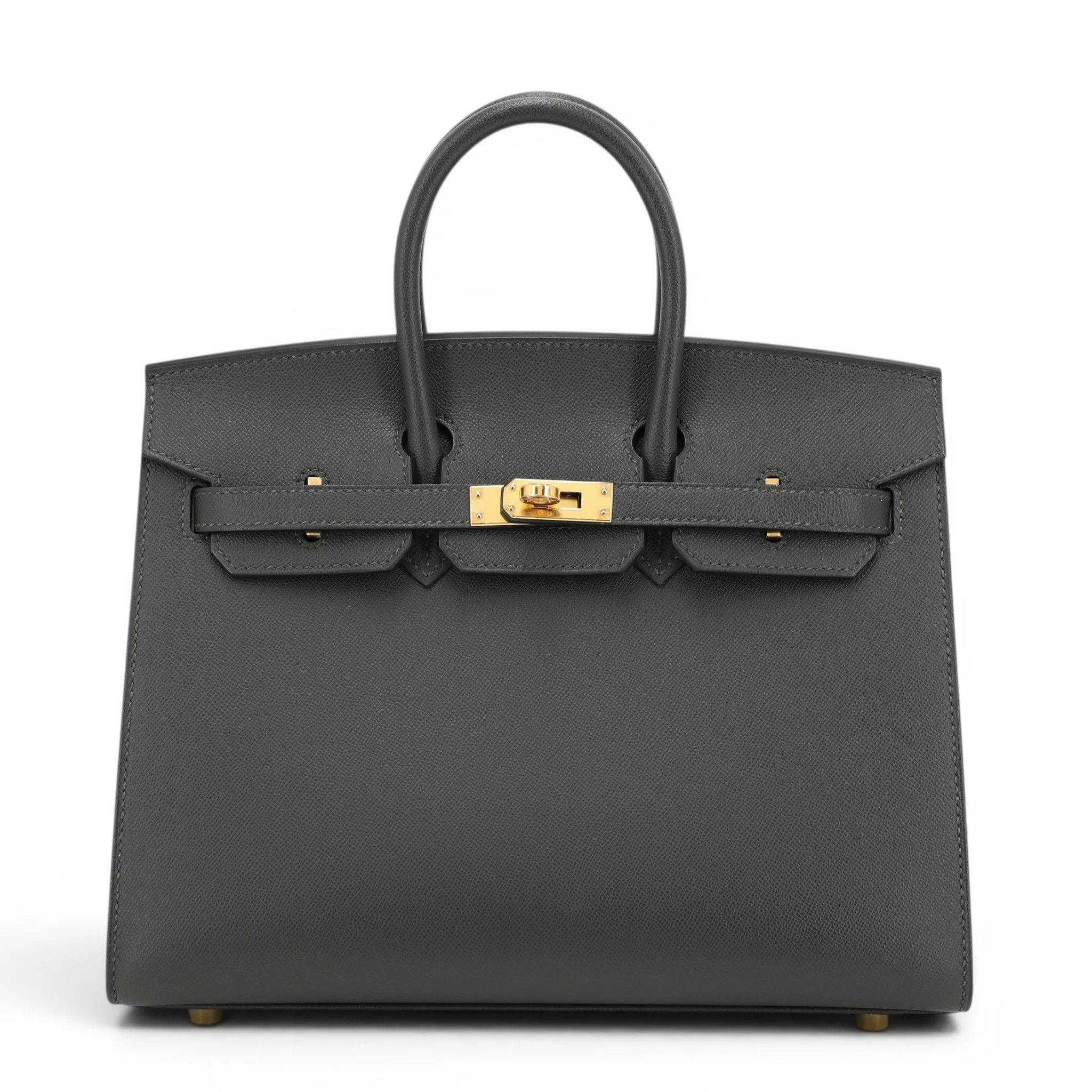Hermes Birkin 25 Sellier Graphite (88) Madame Gold hardware U (2022)