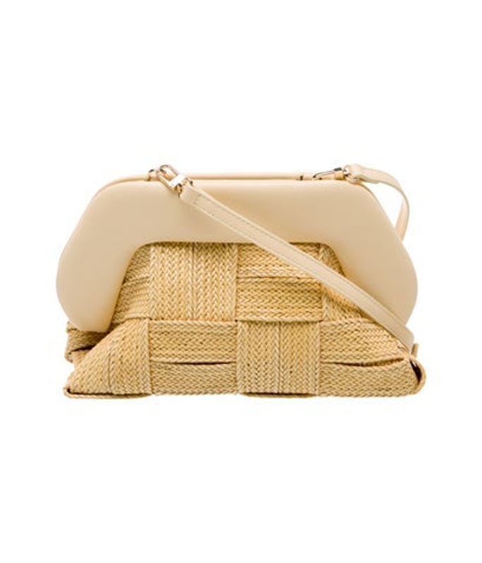 Themoire Straw Crossbody Bag