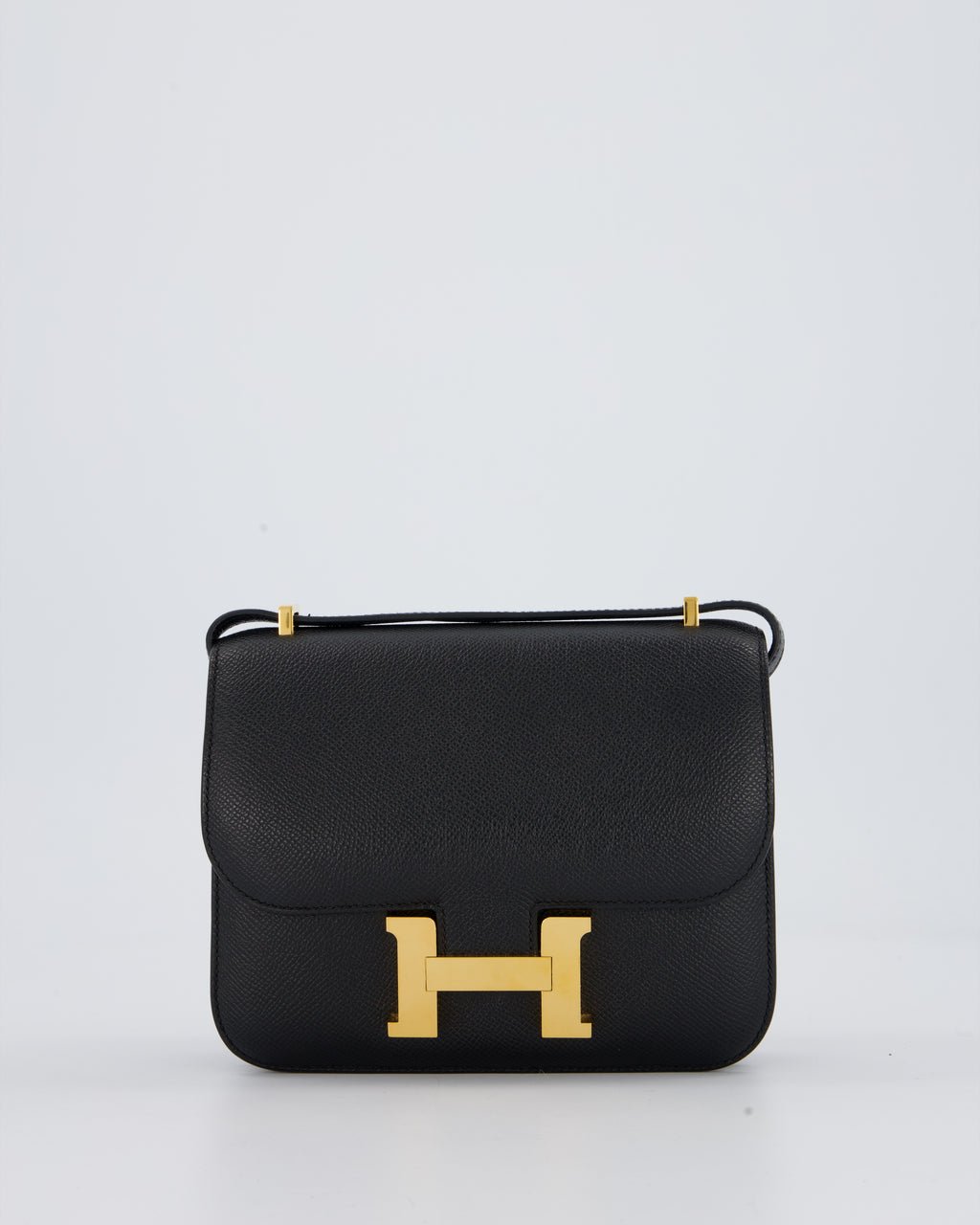 Hermes Hermès Constance III 18 Bag in Noir Epsom Leather with Gold Hardware