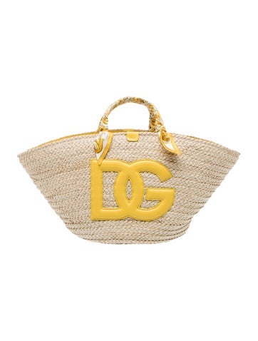 Dolce & Gabbana Raffia Weekender Bag w/ Tags