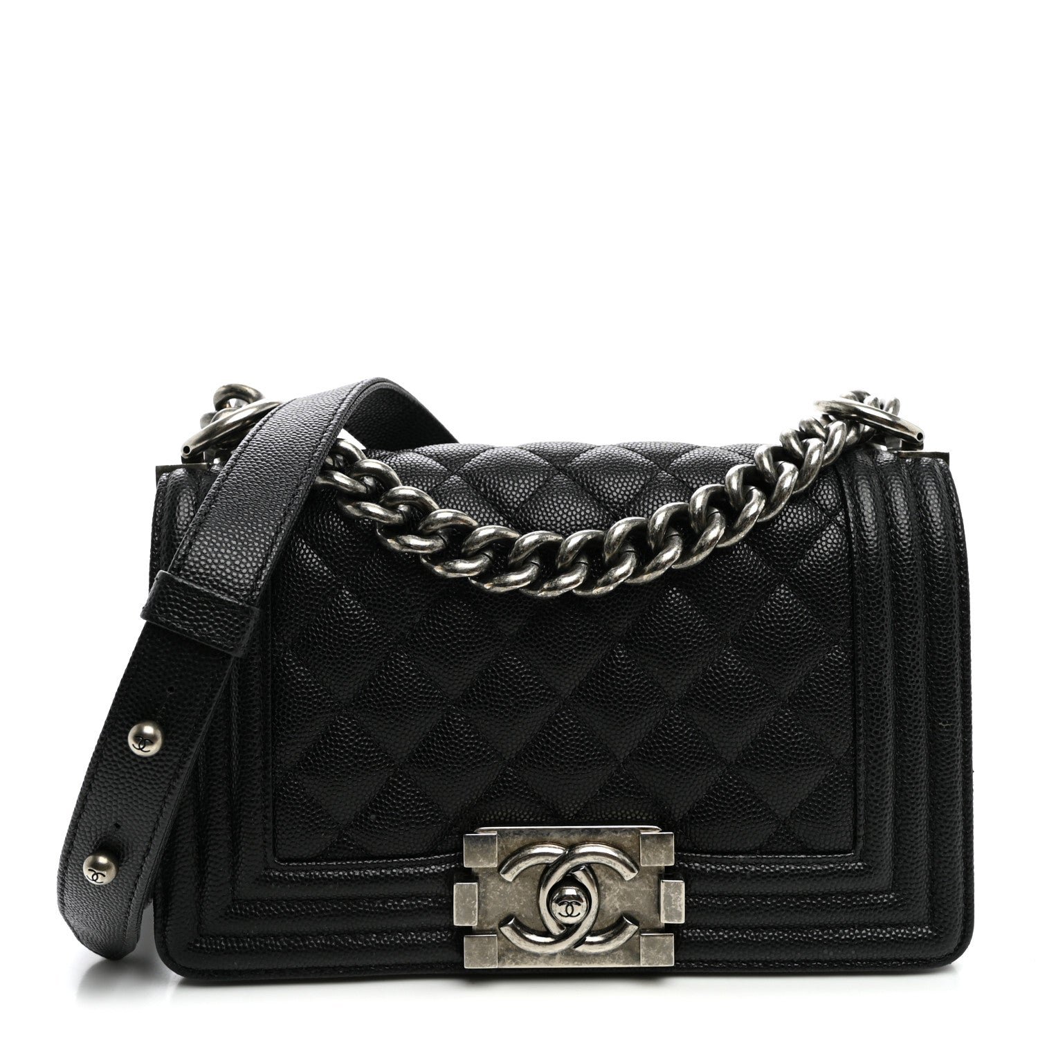 Chanel Caviar Quilted Small Boy Flap Black