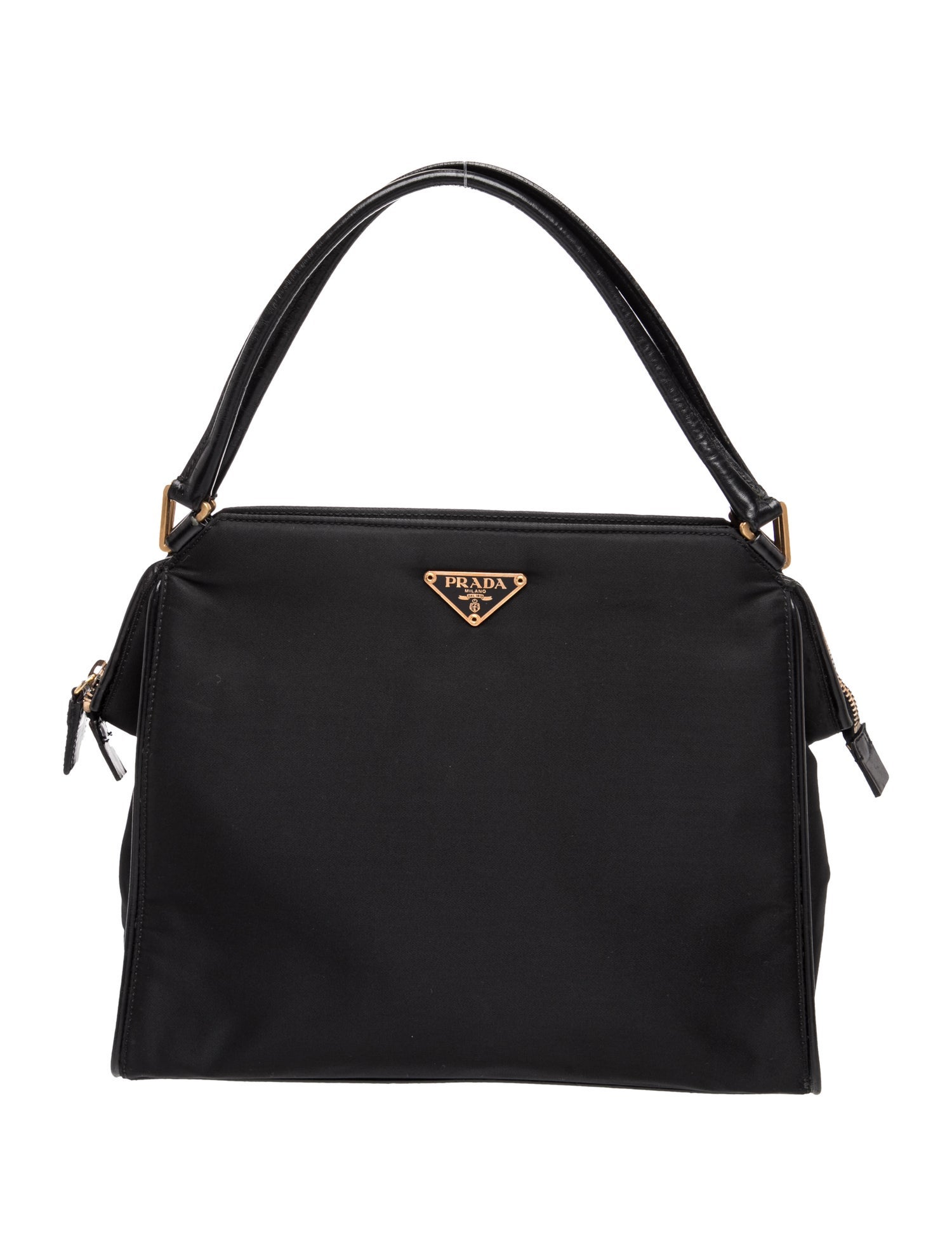 Tessuto Nylon Top Handle Bag