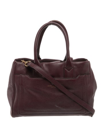 Leather Top Handle Bag