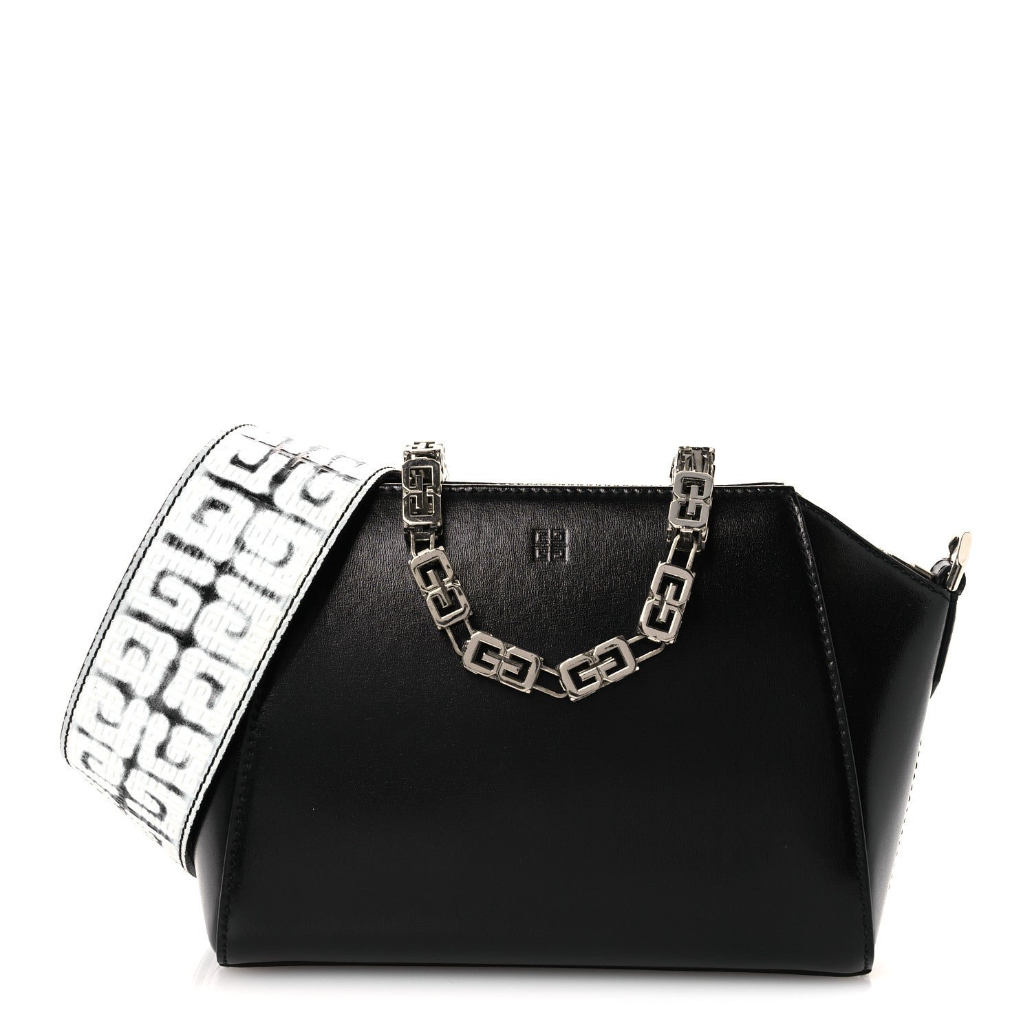 Givenchy X CHITO Box Calfskin 4G Printed XS Graffiti Antigona Black White