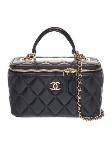 Small Trendy CC Vanity Case w/ Chain