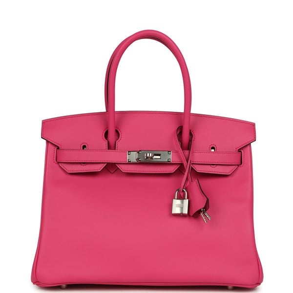 Hermes Hermes Birkin 30 Rose Shocking Swift Palladium Hardware
