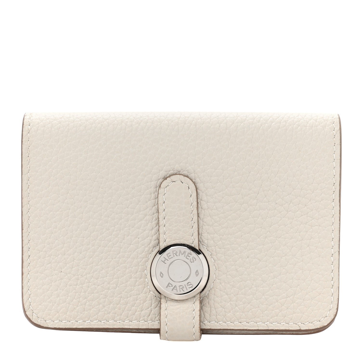 Hermes Togo Dogon Card Case Gris Perle
