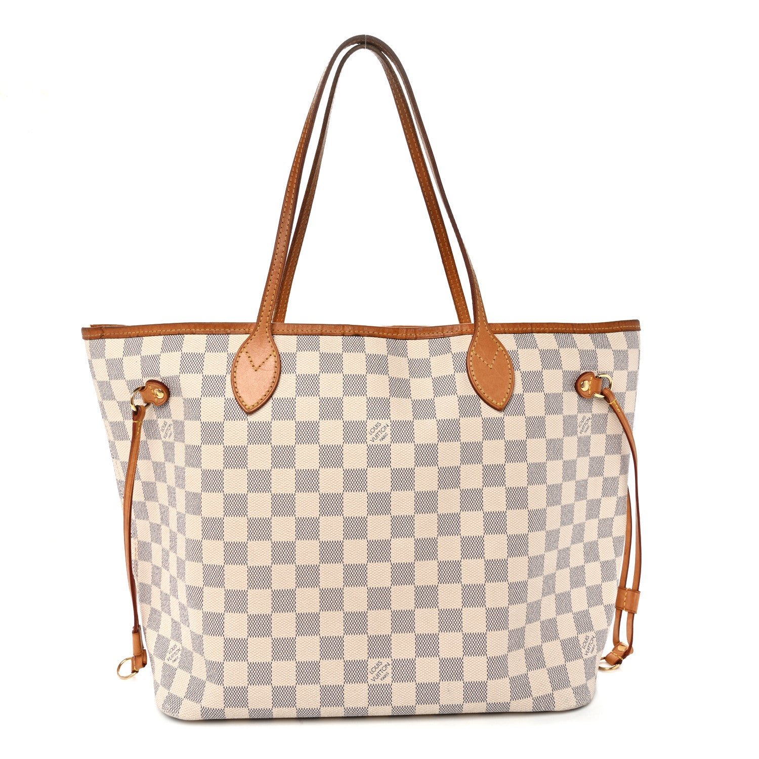 Louis Vuitton Damier Azur Neo Neverfull MM Rose Ballerine