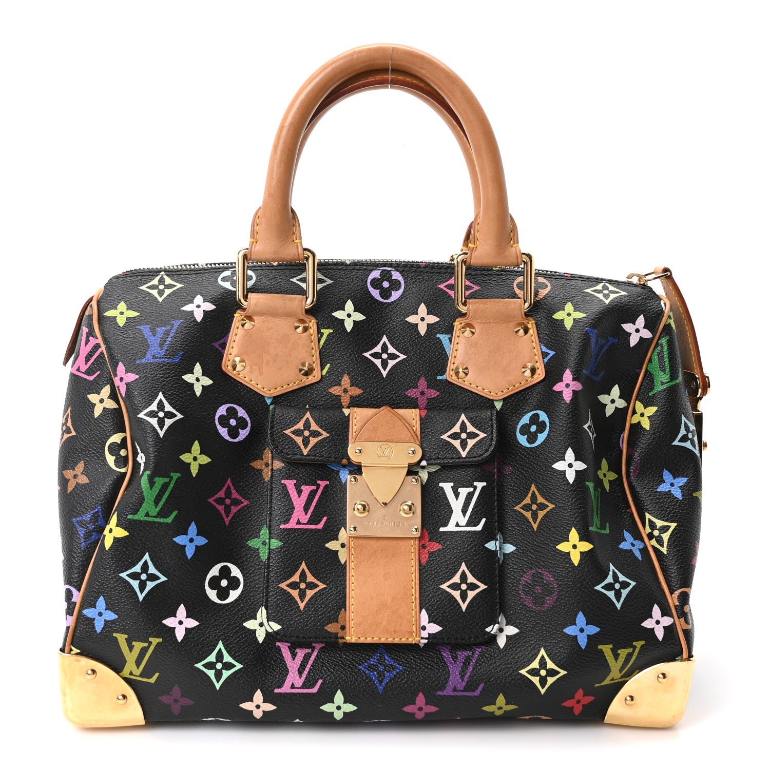 Louis Vuitton Monogram Multicolor Speedy 30 Black