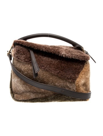 Shearling Puzzle Bag Medium 2024