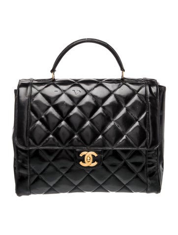 Chanel Quilted Kelly Top Handle Bag